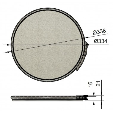 DUST COMMANDER 30CV-Z - Deckel + Verschlussring für 30L Stahlfass