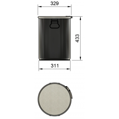 DUST COMMANDER 30Ld - 30 Liter Stahlfass