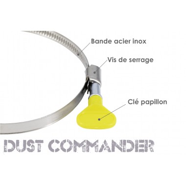 DUST COMMANDER KBHC - Collier de Serrage Spécial Tuyau Spiralé